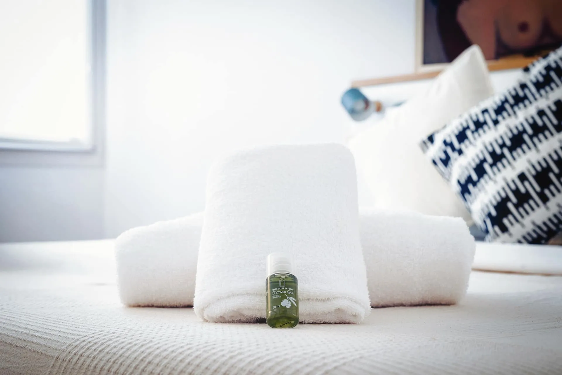 Comfort curato nei dettagli. A disposizione degli ospiti: cuscini extra, asciugamani, tappetini per il bagno e prodotti per l’igiene personale, sapone e bagnodoccia. Tutto il necessario per sentirsi subito a proprio agio.